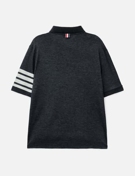 Thom Browne - Wool Jersey 4-Bar Polo | HBX Thom Browne - Wool Jersey 4-Bar Polo | HBX