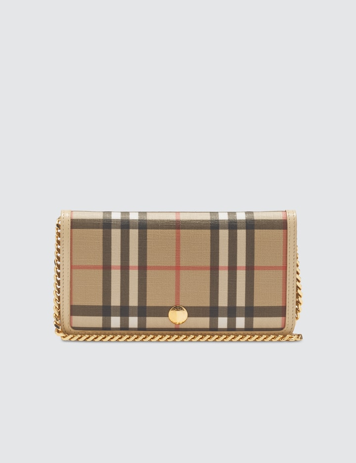 Vintage Check E-canvas Phone Wallet with Strap Placeholder Image