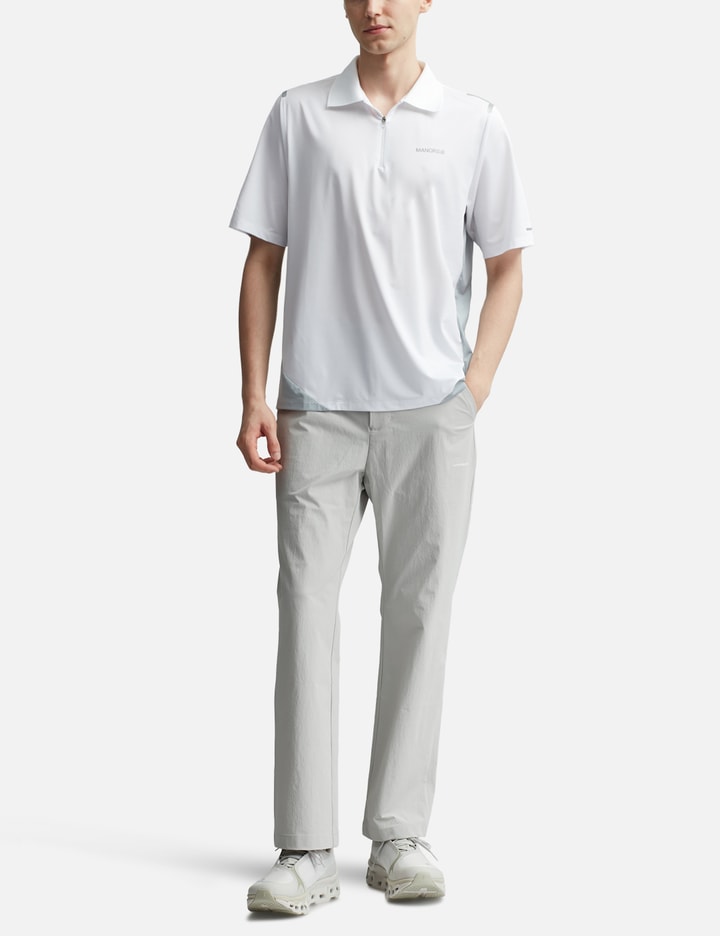 Shop Manors Golf Frontier Quarter Zip Polo In White