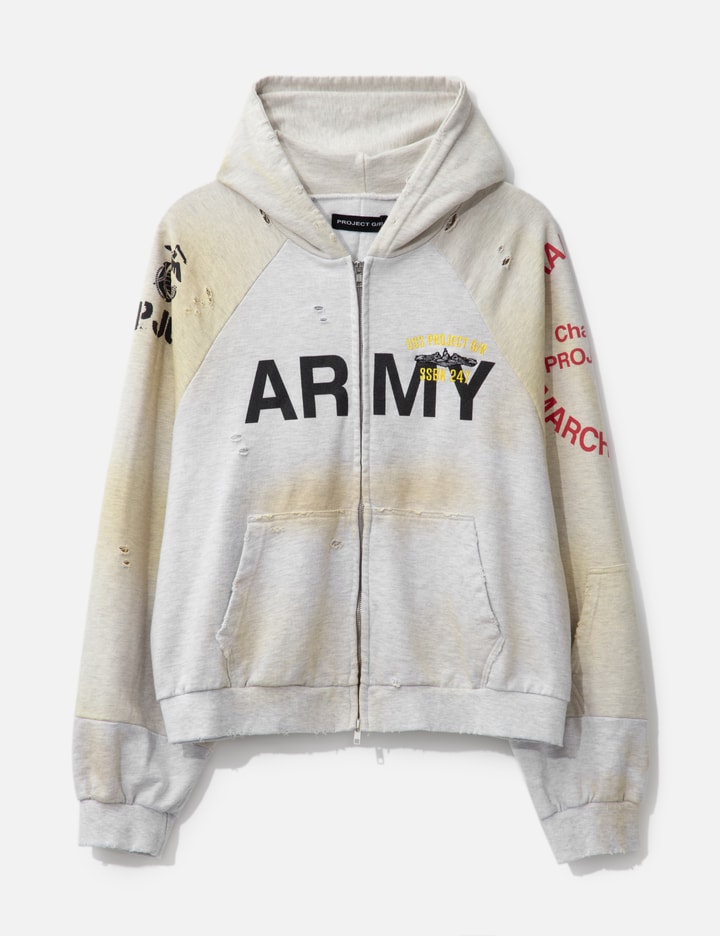 Reconstructed Folded Zip Hoodie Placeholder Image