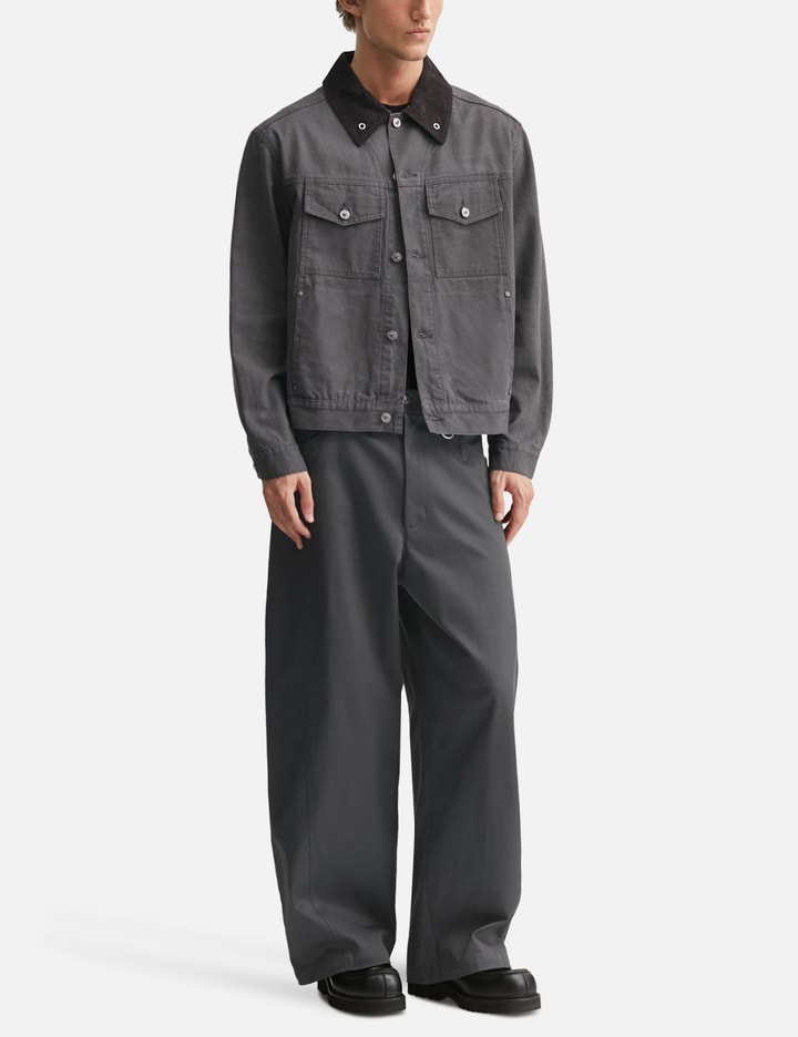 TEAM WANG design Reset Patchwork Washed Jacket