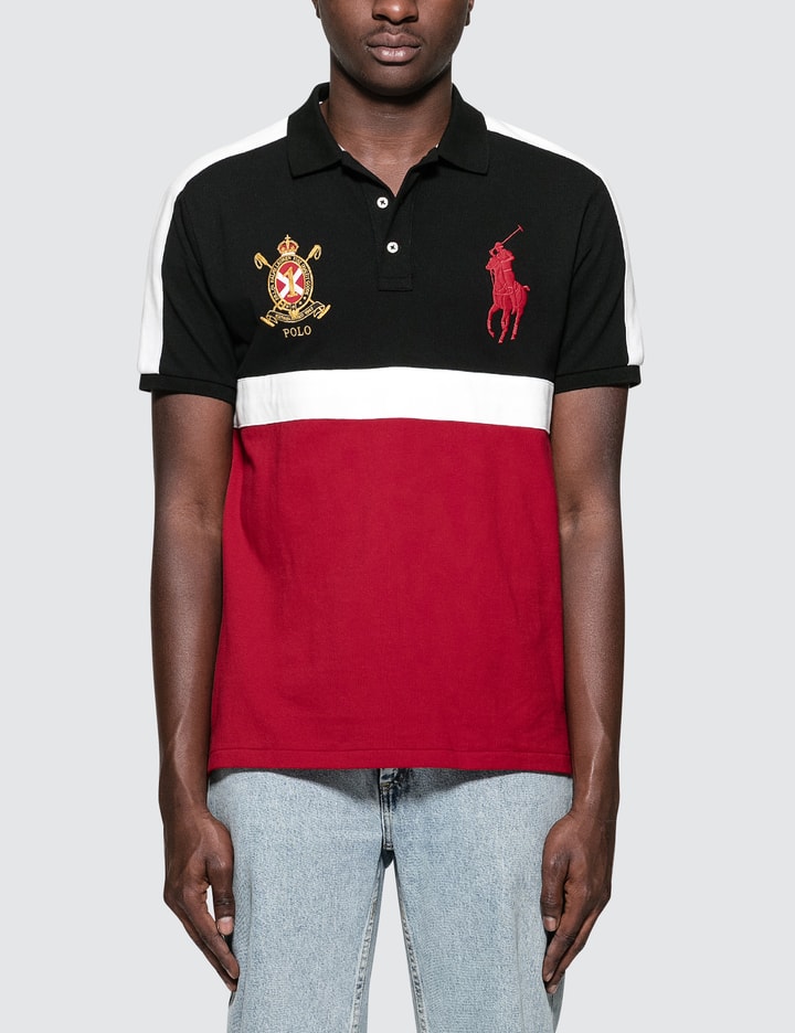 Custom Slim Fit S/S Polo With Badge Placeholder Image