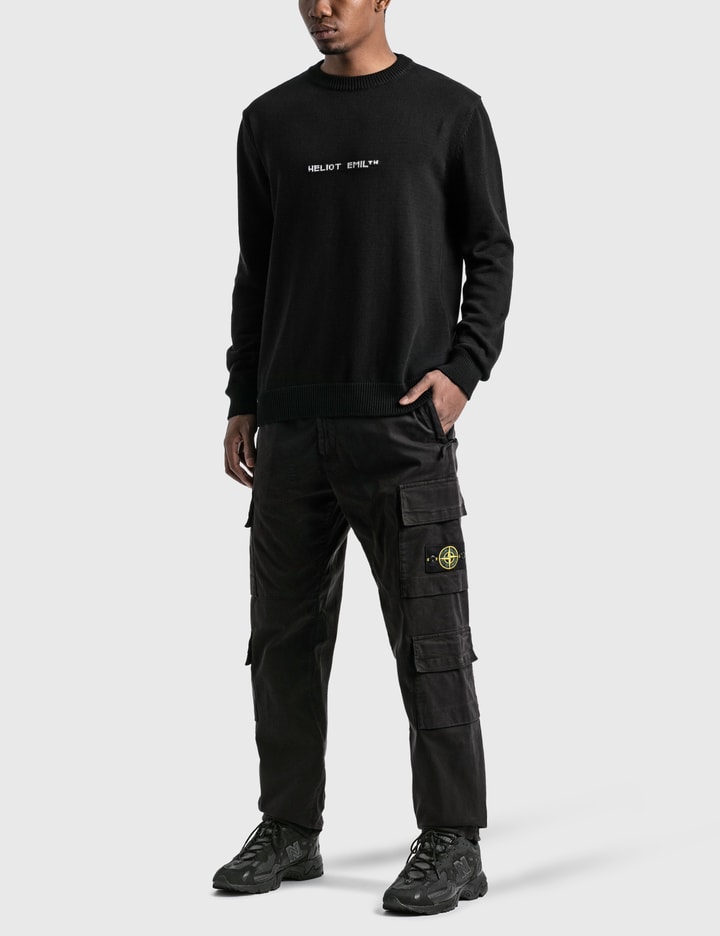 Knit Sweater With Intarsia Logo Placeholder Image