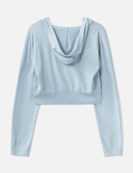 G Hug V-Neck Knit Hoodie view 8