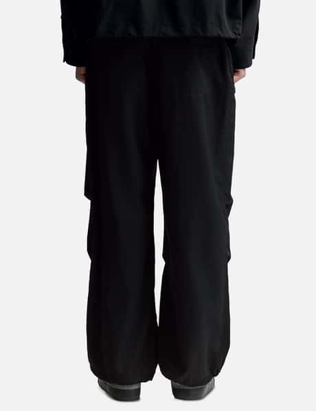 CLESSTE - WOOL GABARDINE CITY OVER PANTS | HBX - Globally Curated 