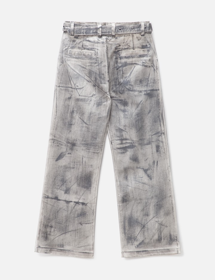 WAXED DOUBLE BELT JEANS Placeholder Image