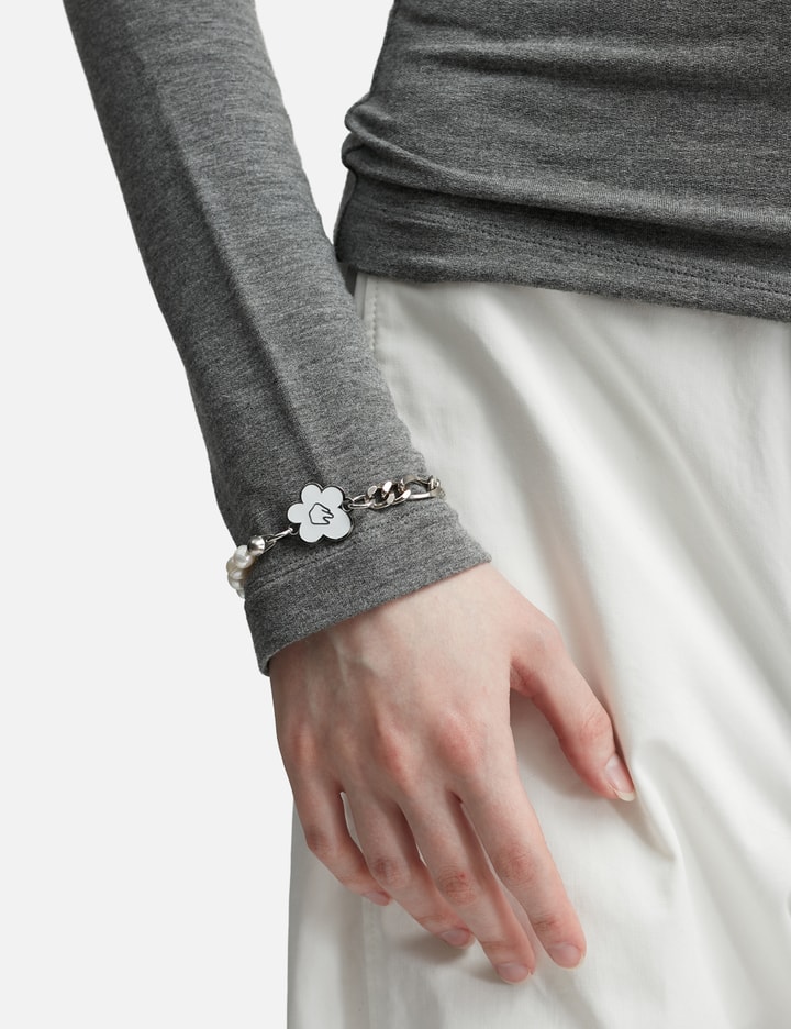 White Flower and Pearl Bracelet Placeholder Image