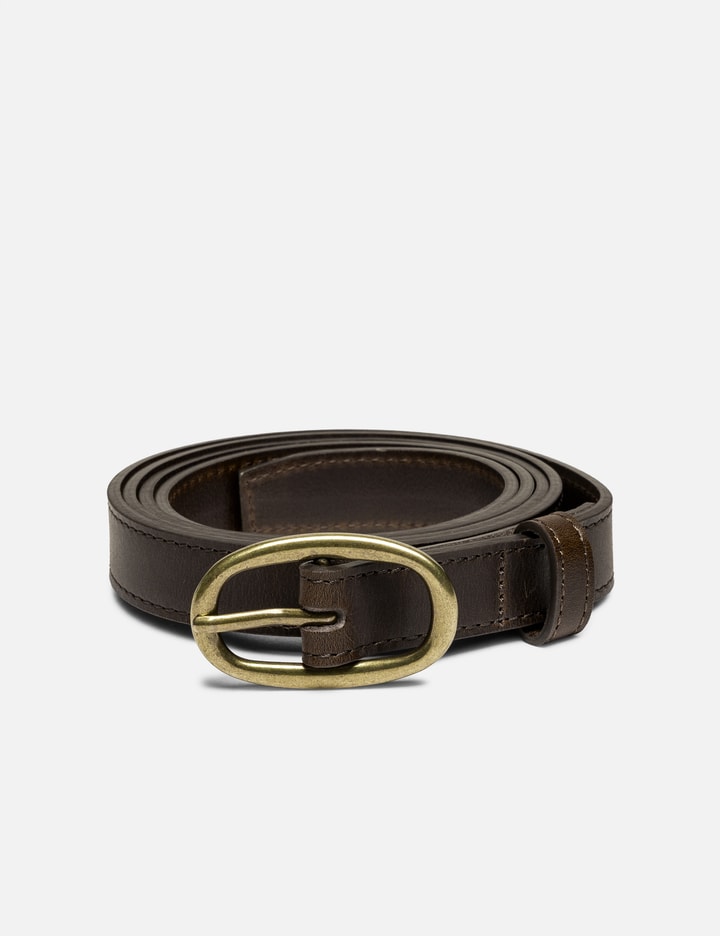 Yoke Oval Leather Belt