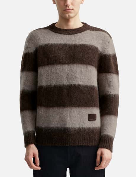Wool Mohair Striped Knit Sweater view 10