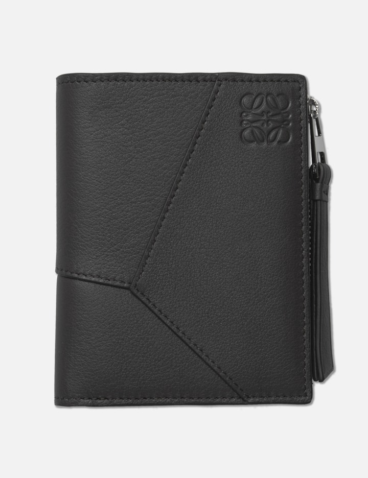 Loewe Slim Puzzle Compact Wallet In Black
