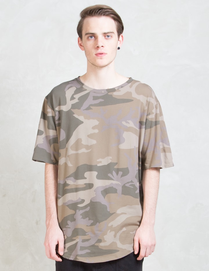 Camo E-long Scoop T-shirt Placeholder Image