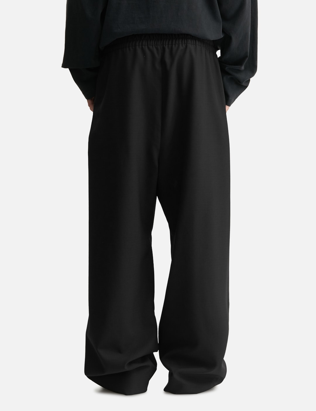 Wool Ripstop Wide Leg Drawstring Pants view 19