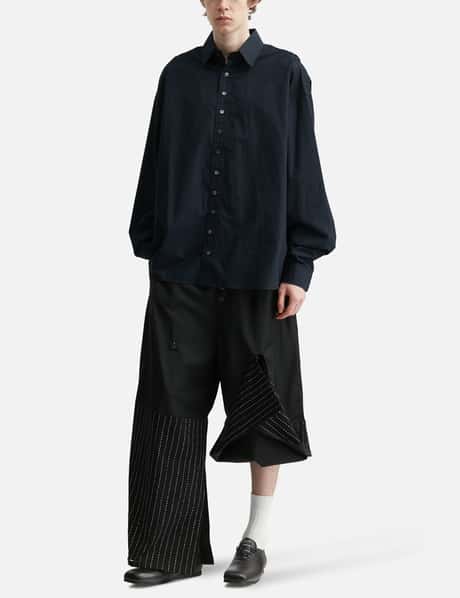 Black Detachable Oversized Shirt view 14