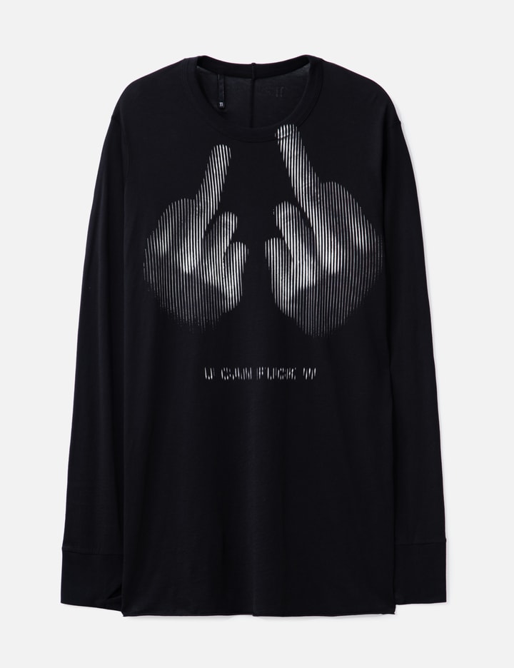 TS5 F1101 Middlefinger Long Sleeve T-shirt Placeholder Image