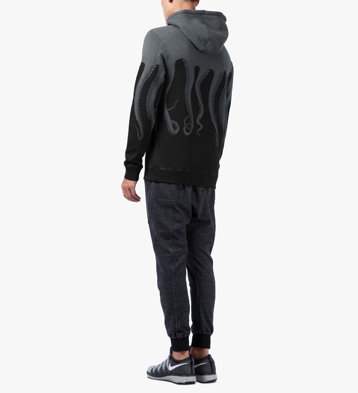 Black/Dark Grey Cotton Hooded Sweater Placeholder Image