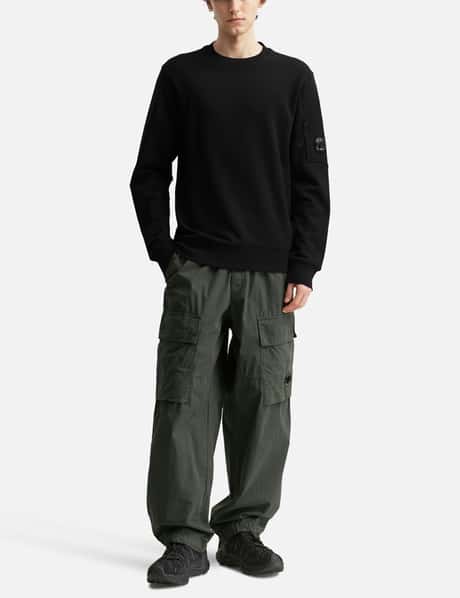 Cotton Diagonal Fleece Crewneck Sweatshirt view 14