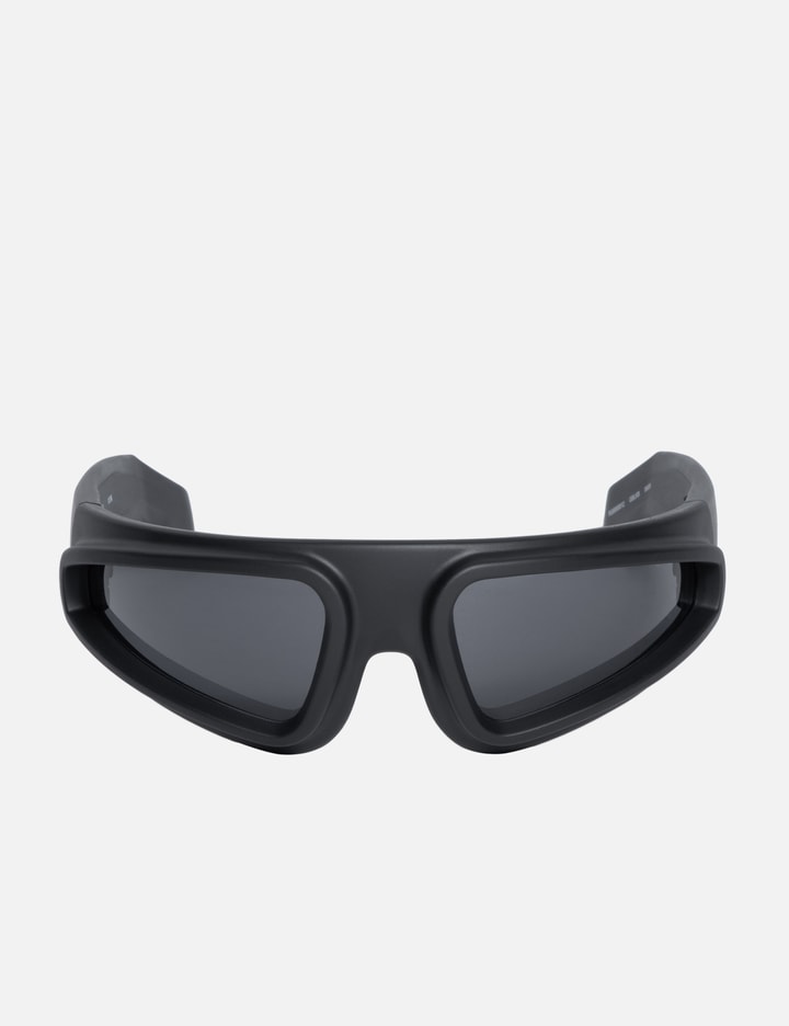 Shop Rick Owens Ryder Sunglasses In Black