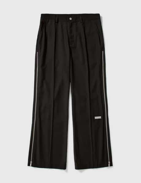 C2H4 “Winter Voyage” "Hidden Luster" Zipper Tailored Trousers