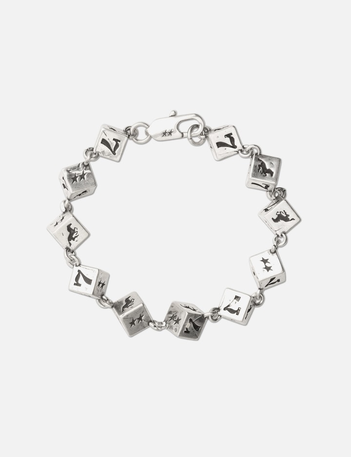 Twojeys All-round Dice Bracelet In Silver