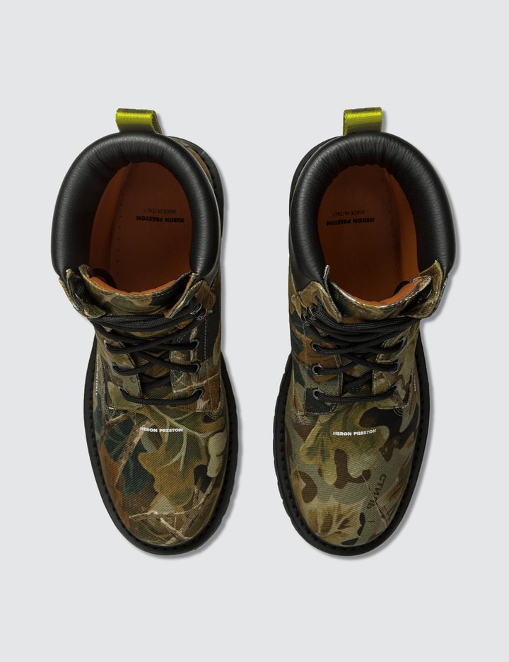 Camo Leaf Cleated Ankle Boots Placeholder Image