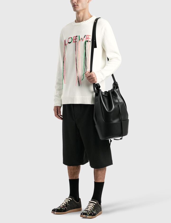 Loewe Off-White Stitch Logo Sweater – BlackSkinny