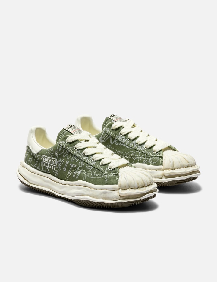 "BLAKEY" OG Sole Graffiti Printed Canvas Low Top Sneaker Placeholder Image