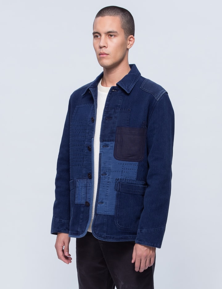Pure Indigo "sashiko" Hand Patchwork Jacket Placeholder Image