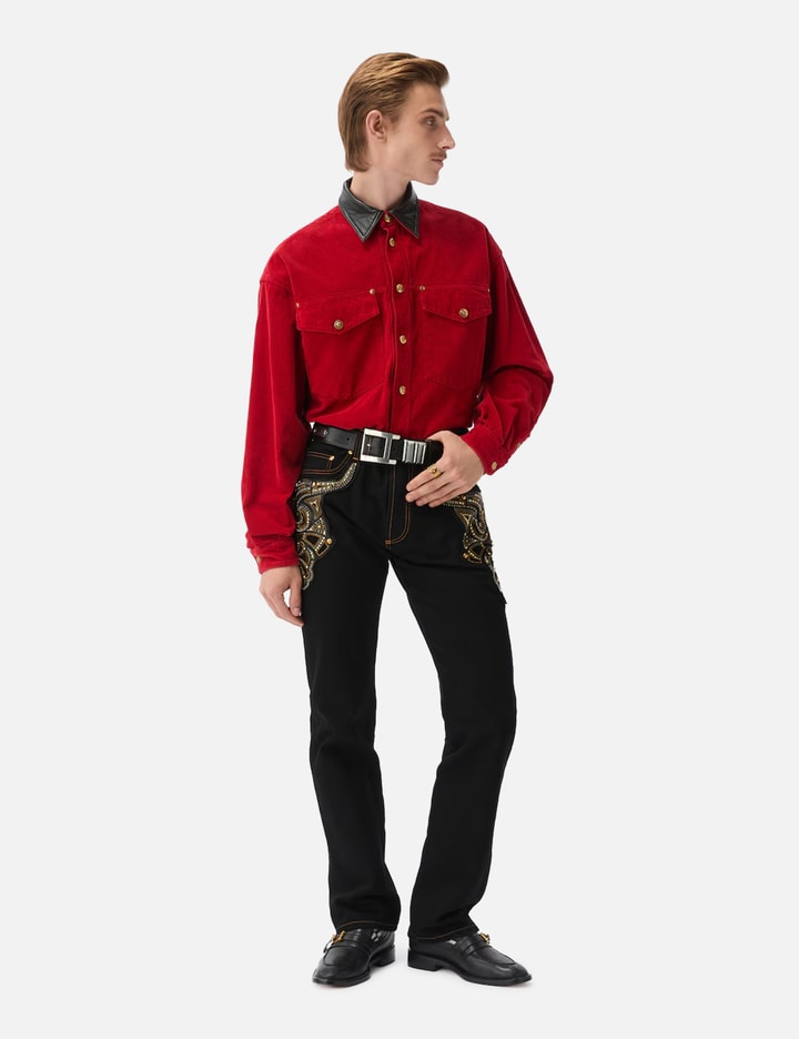Versace Corduroy Velvet Blouson