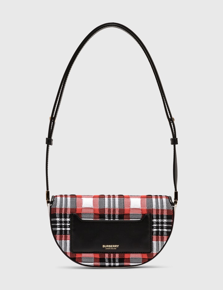 Mini Knitted Tartan and Leather Olympia Bag Placeholder Image
