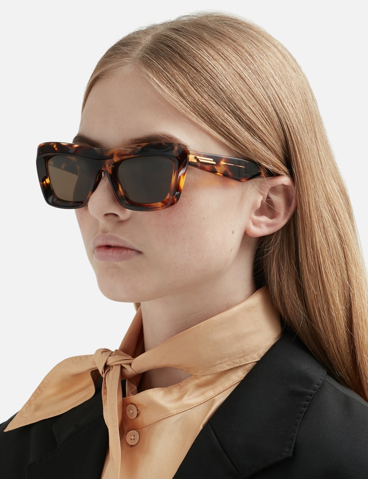 Bottega Veneta Classic Cat Eye Sunglasses In Brown