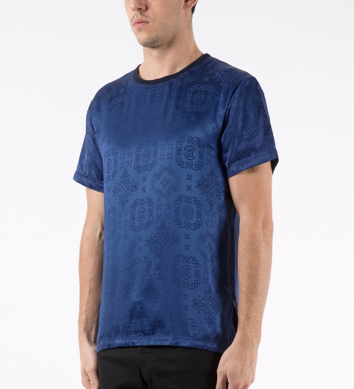 Navy Reversible Silk T-Shirt Placeholder Image