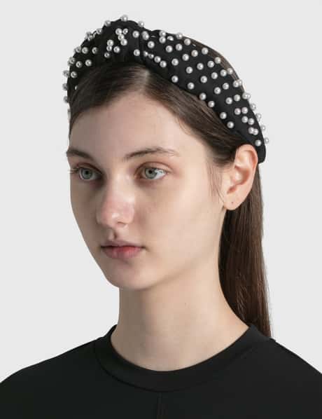 Lele Sadoughi - Woven Pearl Knotted Headband | HBX display picture 1