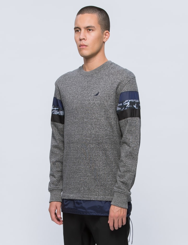 Mixed Stripe Crewneck Sweatshirt Placeholder Image