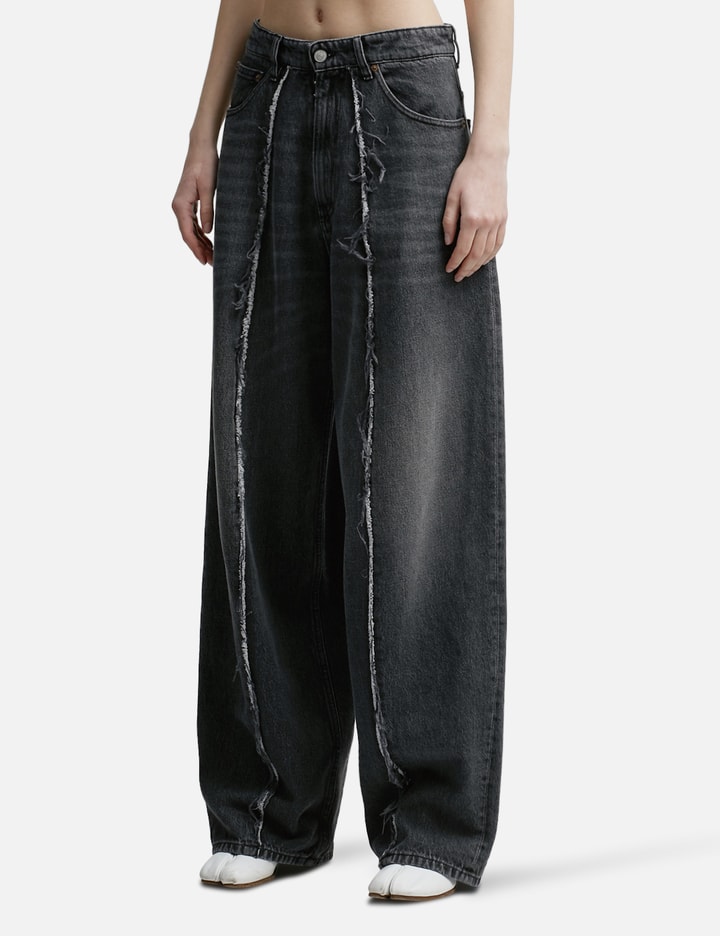 Black Denim Raw Pants Placeholder Image