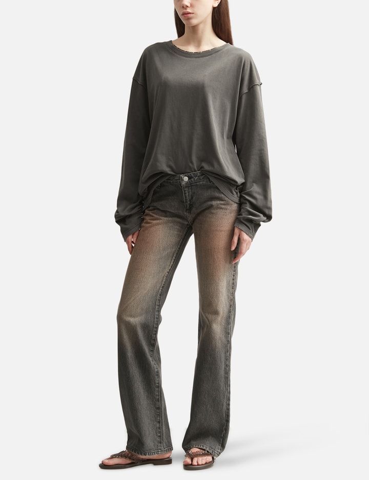 Perverze Low-Rise Slim-Wide Denim