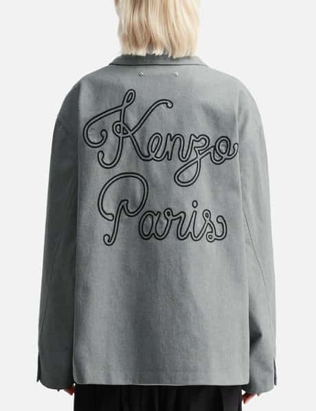 'Kenzo Paris Chainstitch' Embroidered Workwear Jacket
