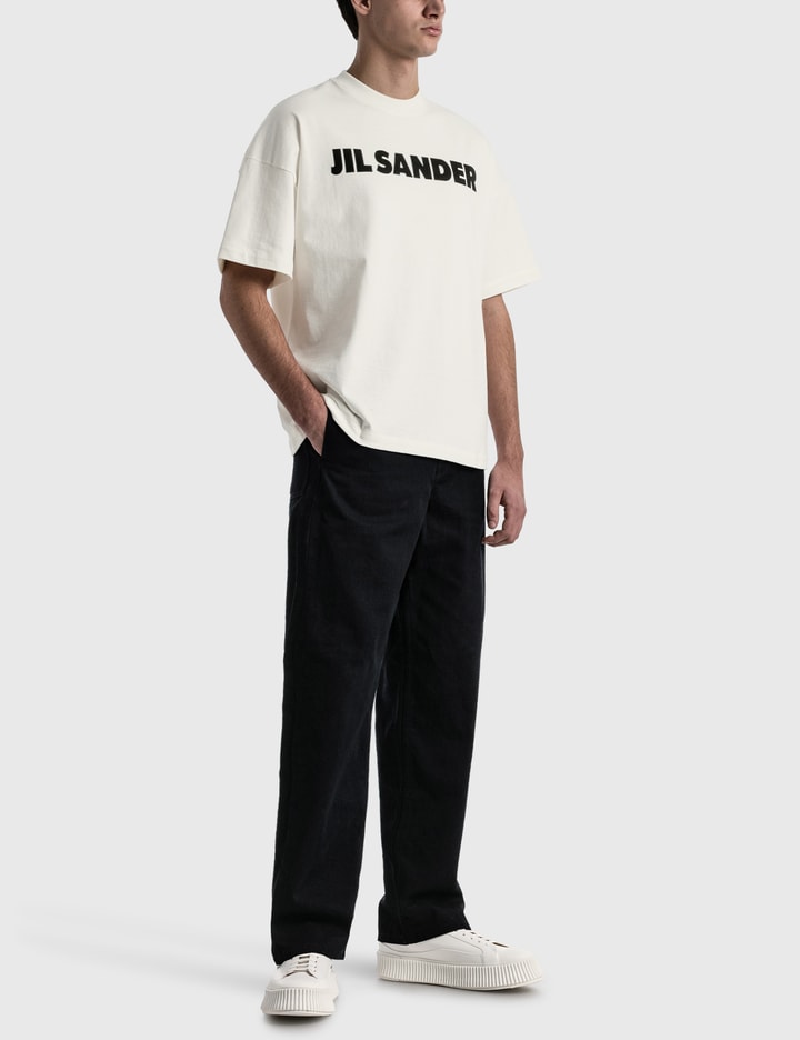 Jil Sander 로고 면 티셔츠 Placeholder Image