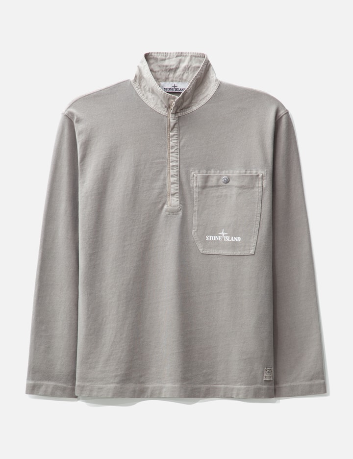 Recycled Heavy Cotton Jersey Tinto Terra Long-Sleeve Polo Placeholder Image