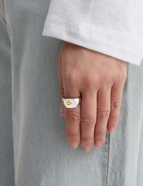 Mined Ring Small Diamond view 8