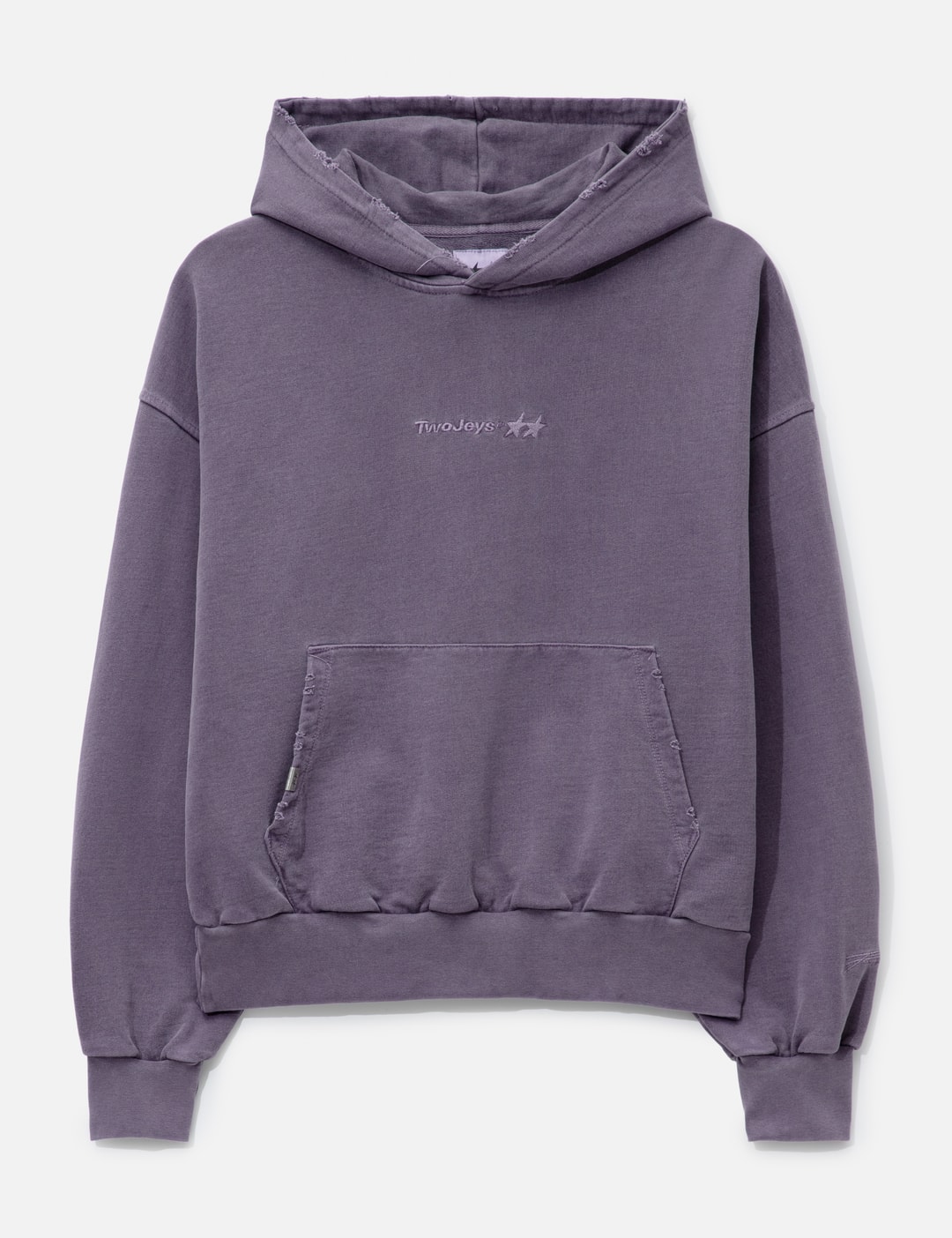 Pigment Dyed Purple Icon Hoodie