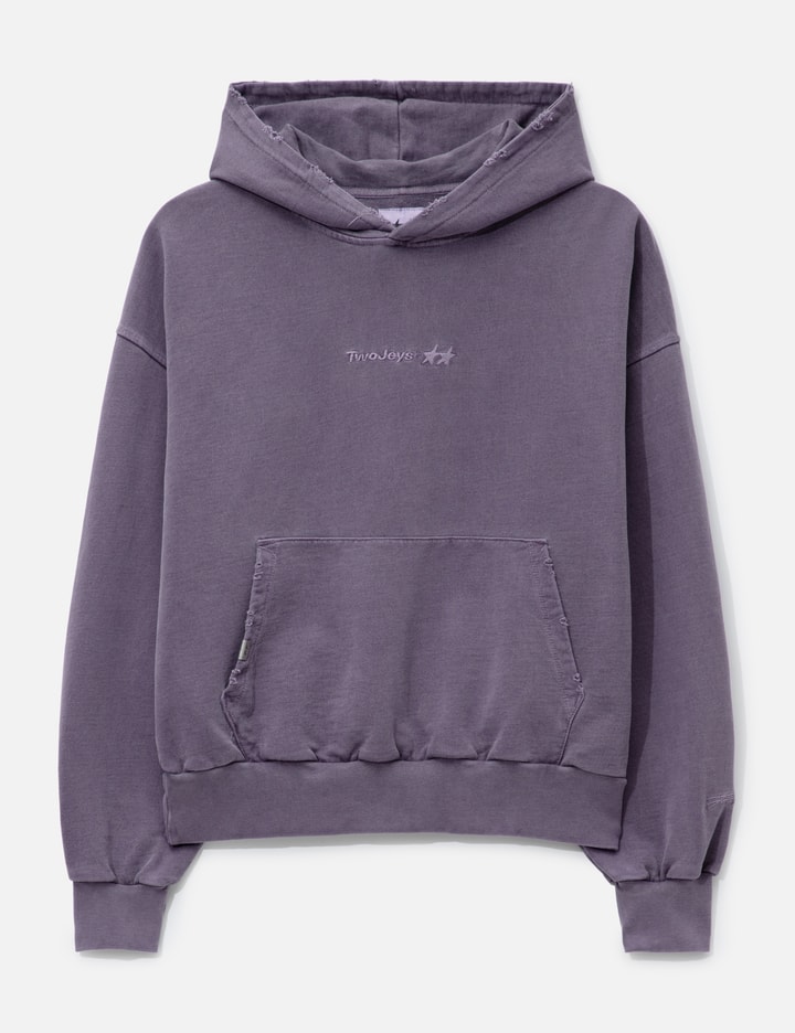 TwoJeys Pigment Dyed Purple Icon Hoodie