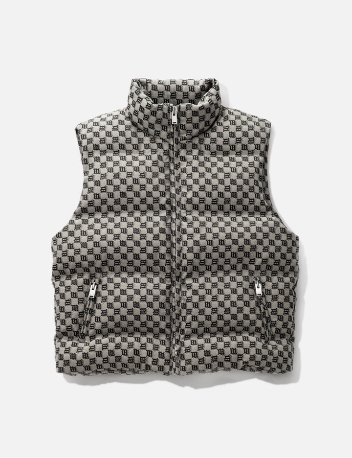JACQUARD CANVAS MONOGRAM PUFFER VEST Placeholder Image