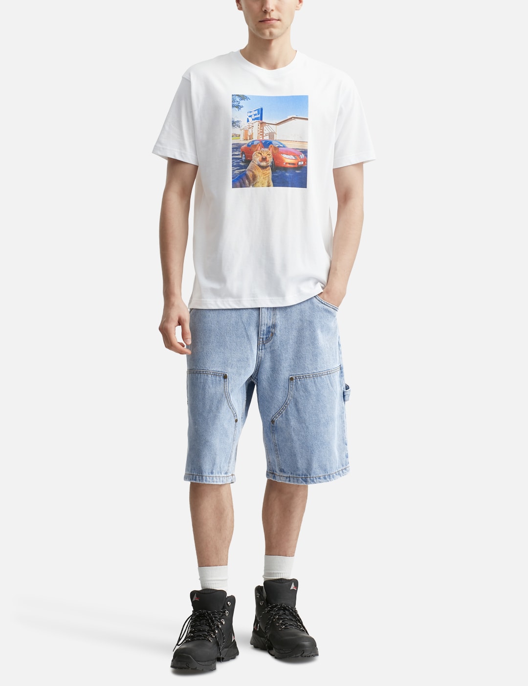 Carpenter Denim Shorts view 20