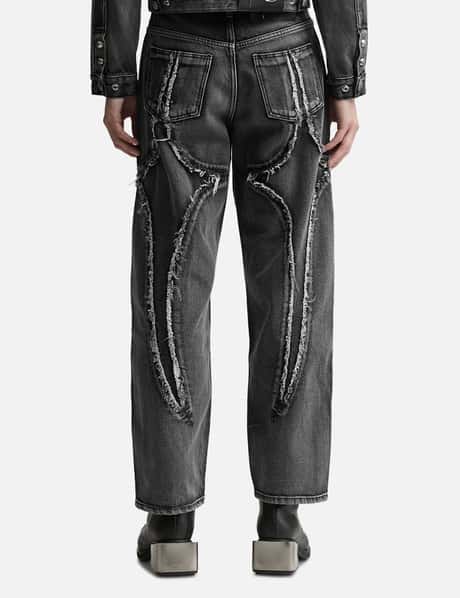THUG CLUB - Denim Tribal Pants | HBX - Globally Curated Fashion 