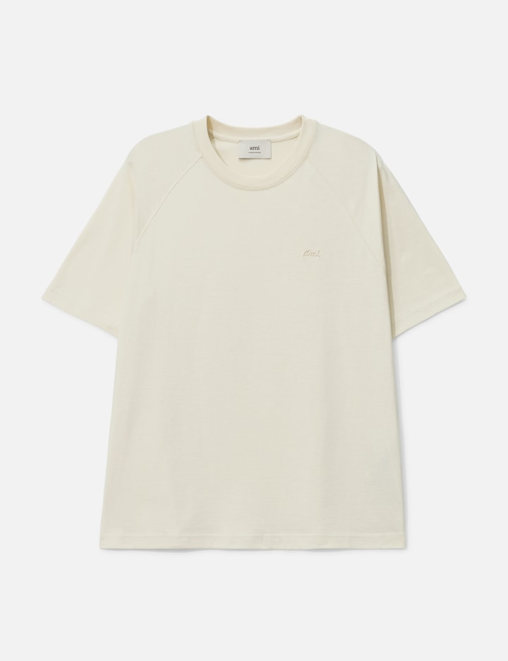 Ami Alexandre Mattiussi White Cotton Short Sleeves T-shirt In Neutral