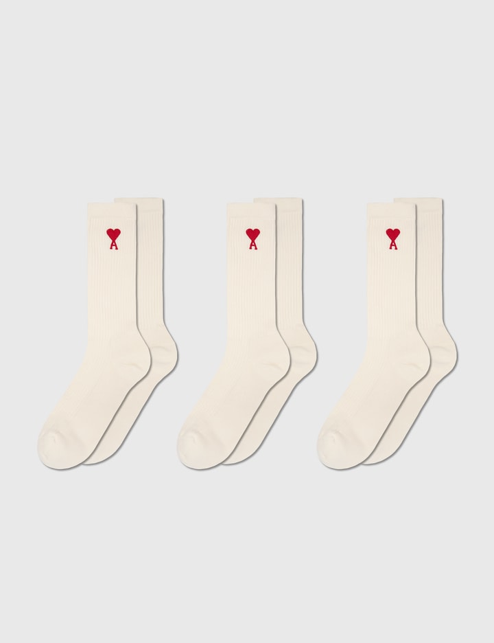 Ami Three-Pack Ami De Coeur Socks