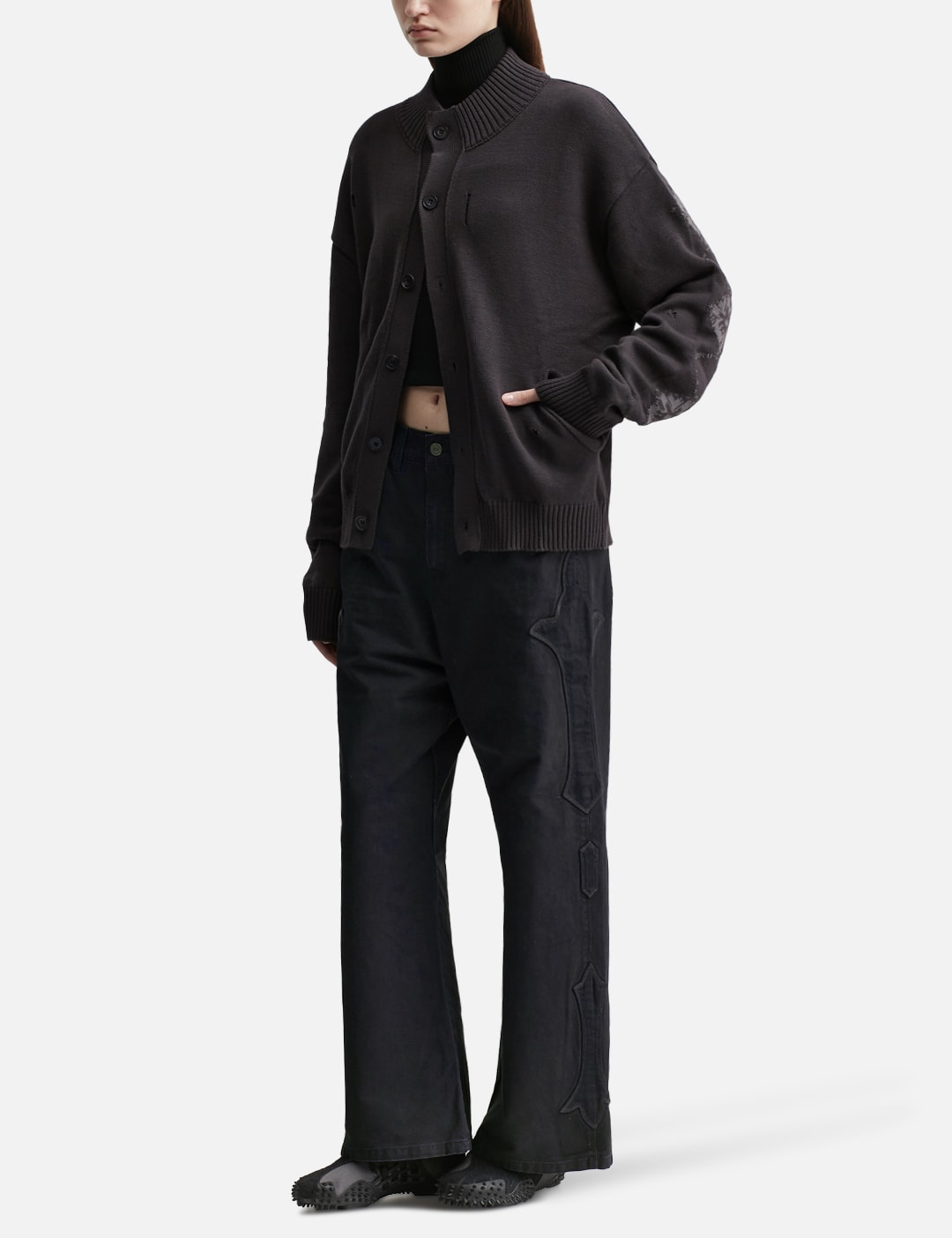 Button Up Cardigan Ethnic Sleeves view 16