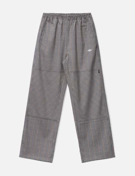 UMBRO CHECKED DOUBLE KNEE PANTS