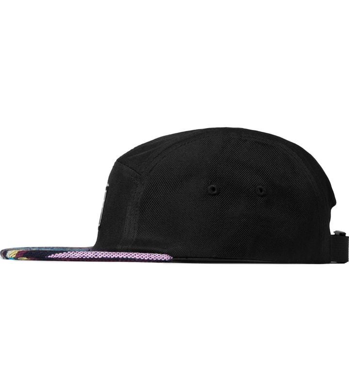 The Hundreds Black Guide 5-Panel Cap