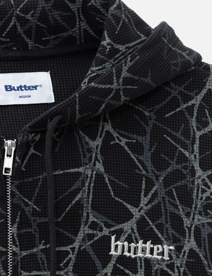 Butter Goods Thorn Camo Waffle Zip-Thru Hood